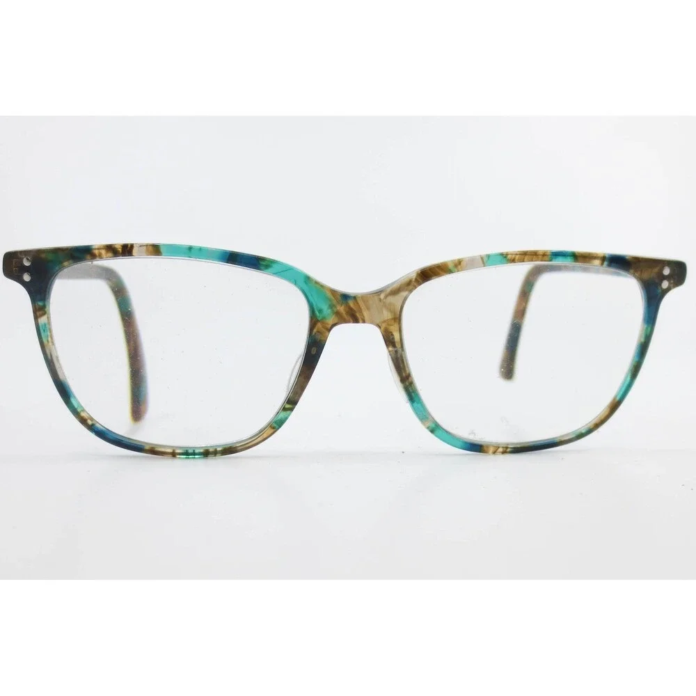 Nautica Eyeglass Frames N8126 422 Teal Blue Tortoise Rectangular 52-16-140 Mens